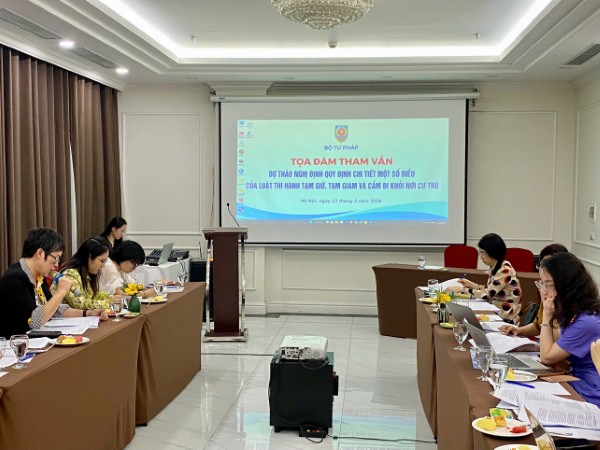 Tọa đàm tham vấn dự thảo Nghị định quy định chi tiết một số điều của Luật thi hành tạm giữ, tạm giam và cấm đi khỏi nơi cư trú